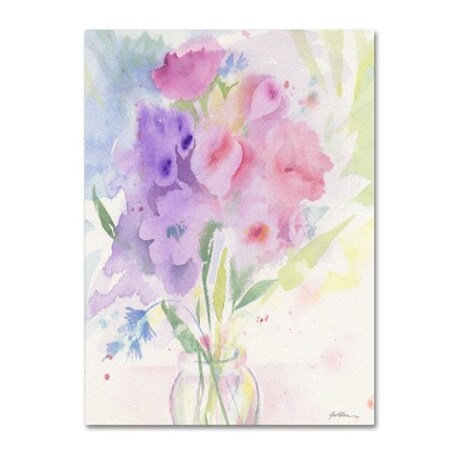 Trademark Fine Art Sheila Golden 'Pink and Purple Expression' Canvas Art, 24x32 SG5717-C2432GG